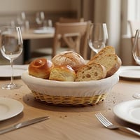 سلة خبز دائري بقماش 20 سم