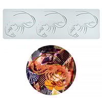 قالب سيلكون لتزيين الطبق 3*92*299 ملم