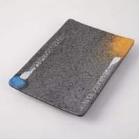 صحن تقديم ميلامين ملون مستطيل