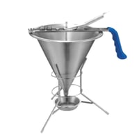 موزع خليط العجينة استيل مع قاعدة 22×27.5 سم