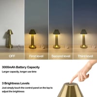 انارة باللمس طاولة ذهبي