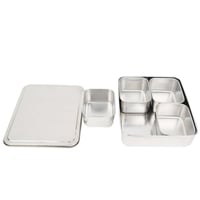 صندوق علب بهارات استيل 28*22*6 سم