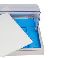 حافظة حرارة جبنة قاعدة بلاستيك مستطيل ايطالي