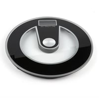 ميزان جسم زجاجي دائري 180 كجم شاشة LCD عالية الدقة...