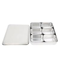 صندوق علب بهارات استيل 33*28.5*6 سم