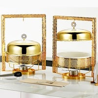 سخان بوفية غطاء تعليق زخرفة ذهبي