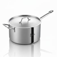 قدر طبخ ستانلس ستيل مع الغطاء