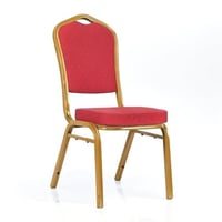 كرسي مناسبات احمر حديد