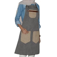 مريلة قماش متعددة الاستخداملت رمادي 90009