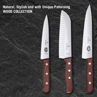 سكين جزار مطبخ يد خشب سويسري