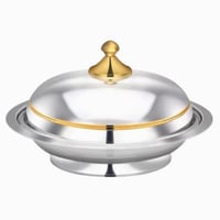 صحن تقديم كوزي مع الغطاء ستيل مقاسات