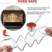 حامل تاكو استيل مع 2 صوص