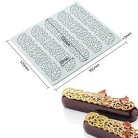 قالب سيلكون لتزيين الطبق 3*129*160 ملم