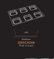 قالب كيك سيلكون مخرم دائري 2 قطعة