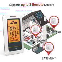 محطة الطقس الرقمية ذات اضاءة خلفية