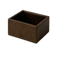 سكرية جلد بني 9*7*5 سم