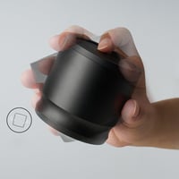 قمع بودرة القهوة المنيوم اسود