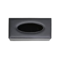 علبة مناديل جلد اسود 24*12*6.5 سم