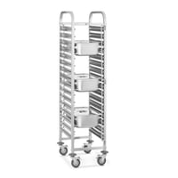 عربة ترولي صواني 2/1 استيل 59*67*173 سم GN