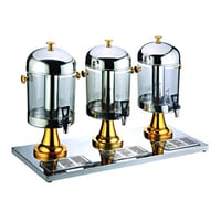 موزع عصير ذهبي 3 خانات 27 لتر