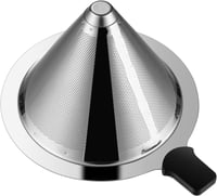 قمع فلتر قهوة استيل 10.2 سم ×6.8 سم