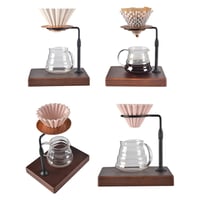 قاعدة فلتر تقطير القهوة خشبي