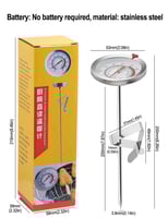 ساعة قياس حرارة 40 سم استيل