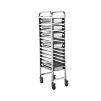 عربة ترولي صواني 1/1 استيل 38*55*173 سم GN