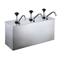 موزع صوص بالضغط 3 خانات استيل