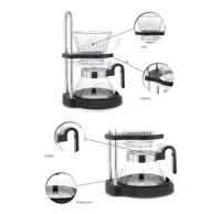 طقم استاند مع براد و فلتر القهوة