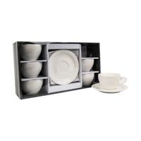 كوب شاي مع الصحن / طقم 6 حبات