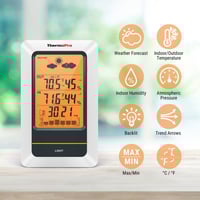 محطة الطقس الرقمية ذات اضاءة خلفية