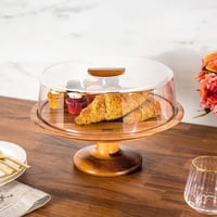 Wooden Pastry Keeper with Sliding Cover