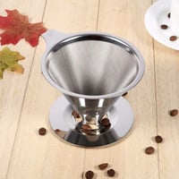 فلتر قمع استيل للقهوة 10 سم × 6 سم