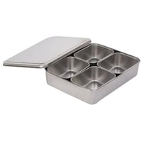 صندوق علب بهارات استيل 28*22*6 سم