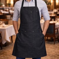 مريلة قماش متعددة الاستخداملت اسود 90004