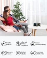 محطة الطقس الرقمية ذات اضاءة خلفية