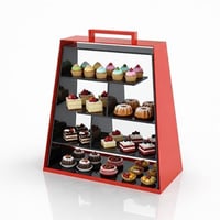 استاند عرض بوفية رفوف اكريلك