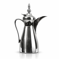 ترمس قهوة عربي استيل 600 مل فضي