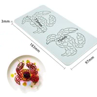 قالب سيلكون لتزيين الطبق 3*97*183 ملم