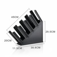 حامل اكواب ورق بلاستك اسود 4 خانات