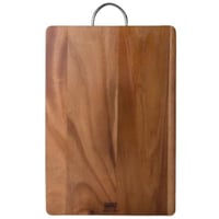 لوح تقطيع خشب مستطيل يد استيل تايلندي