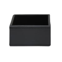 سكرية جلد اسود 9*7*5 سم