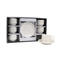 كوب شاي مع الصحن / طقم 6 حبات