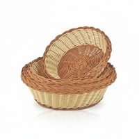 سلة خبز على الطاولة دائري