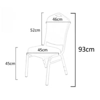 كرسي مناسبات احمر حديد