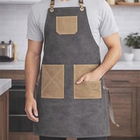 مريلة قماش متعددة الاستخداملت رمادي 90002