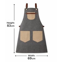 مريلة قماش متعددة الاستخداملت رمادي 90009