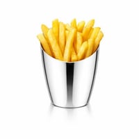 سلة وجبات خفيفة استيل 15x8 سم