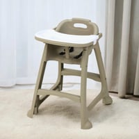 كرسي اطفال بعجلات مع طاولة متحركة